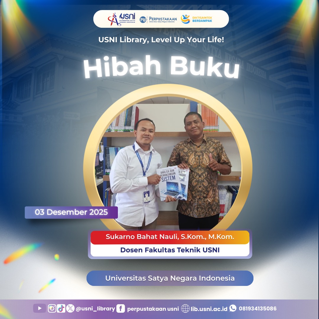 Hibah Buku Perpustakaan USNI – 3 Desember 2025