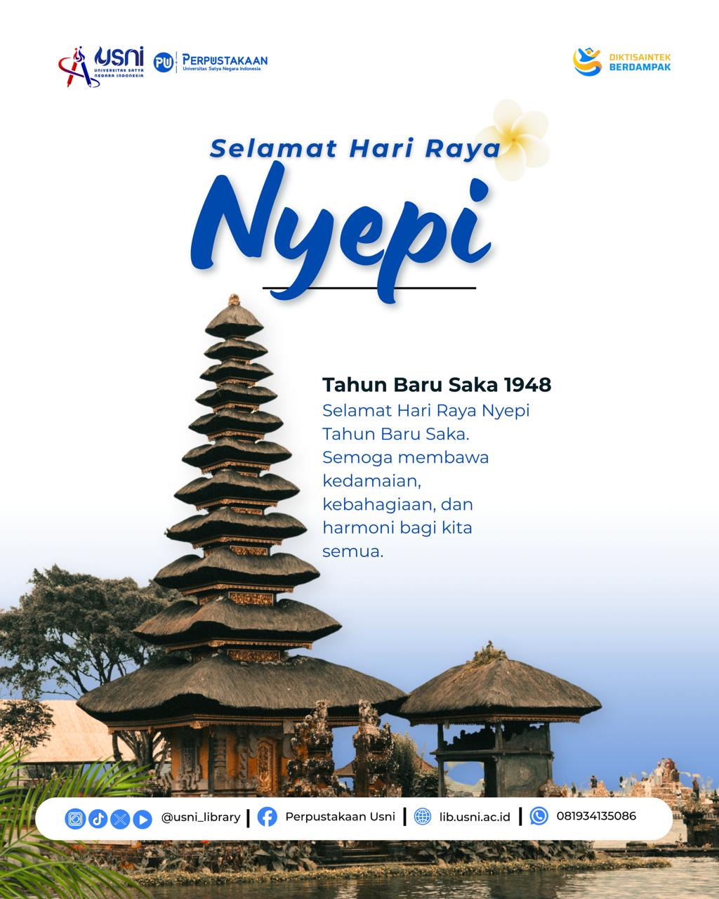 Selamat Merayakan Hari Raya Nyepi – 19 Maret 2026