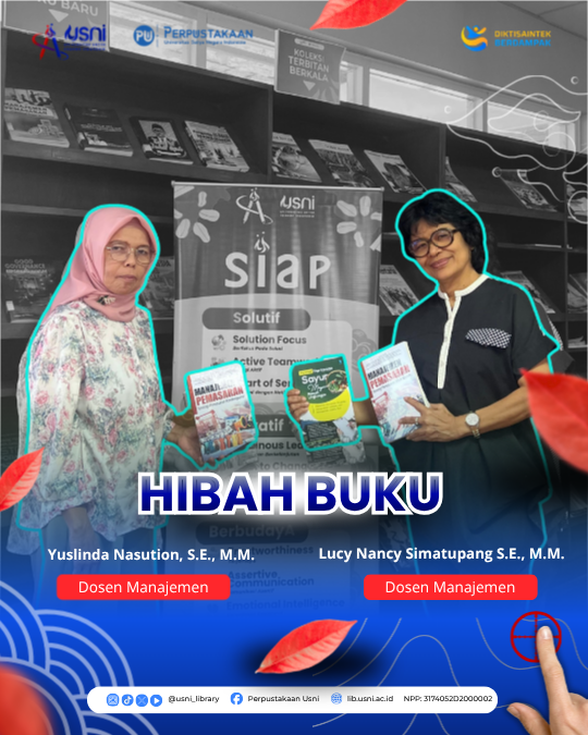 HIBAH BUKU PERPUSTAKAAN USNI