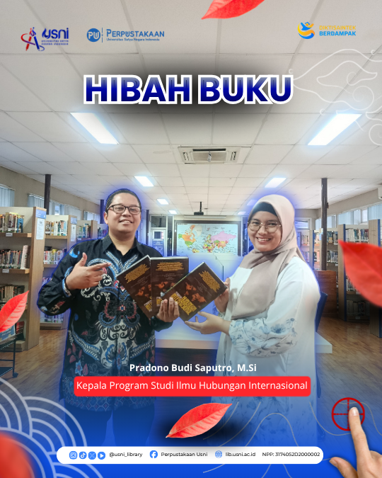 HIBAH BUKU PERPUSTAKAAN USNI