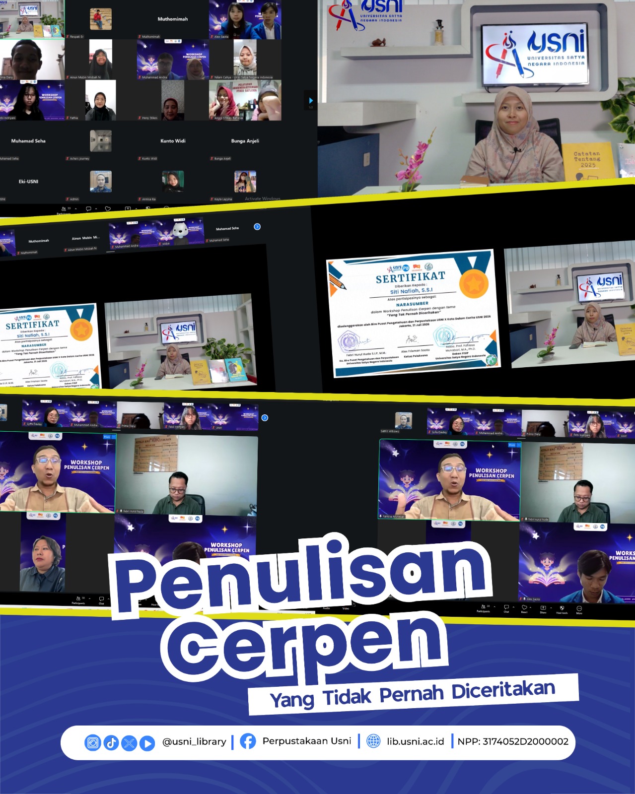 Recap Kegiatan Workshop Penulisan Cerpen : Yang Tidak Pernah Diceritakan