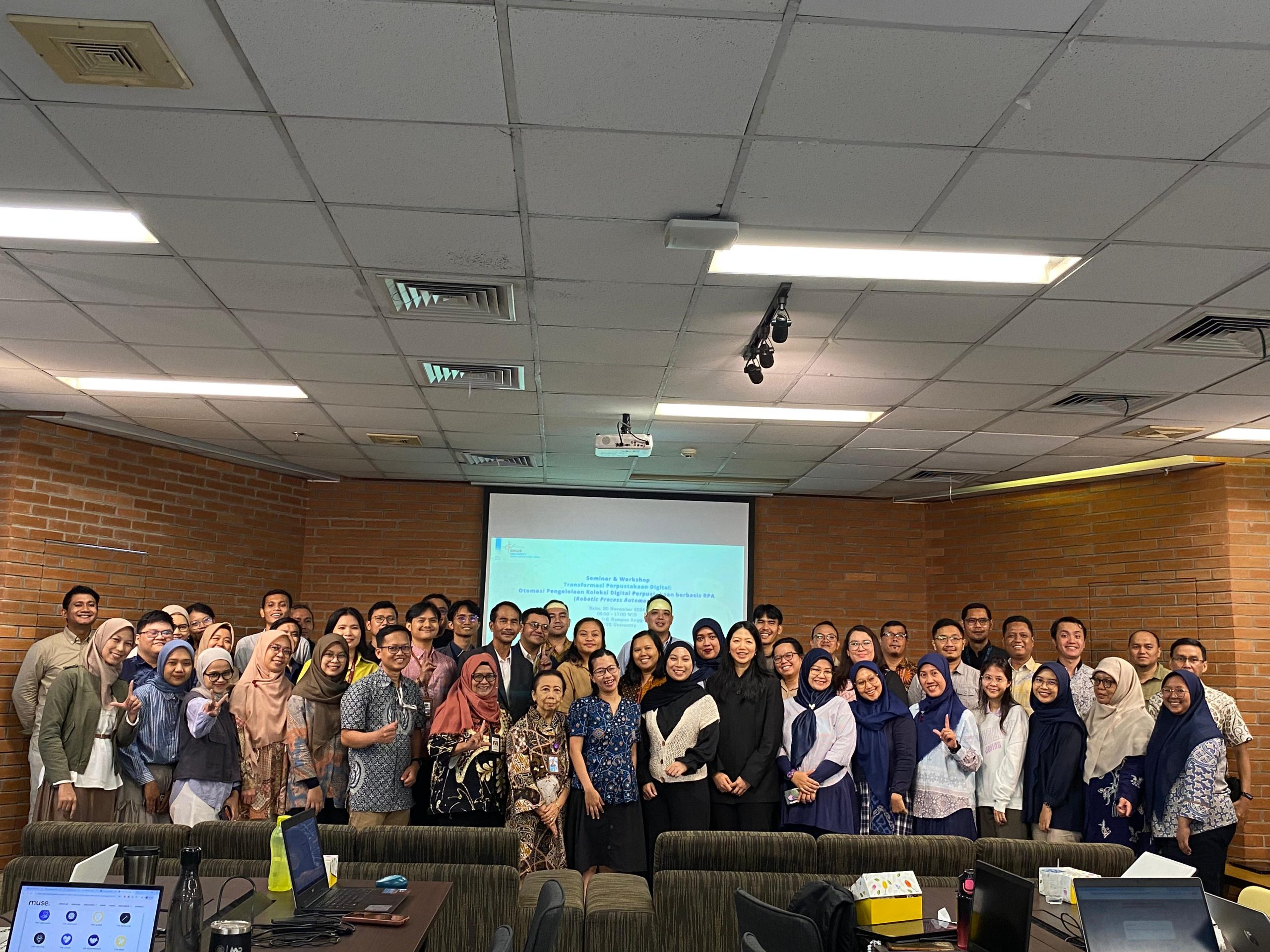 Seminar Otomasi Pengelolaan Koleksi Digital Perpustakaan Berbasis Robotic Process Automation – 20 November 2024
